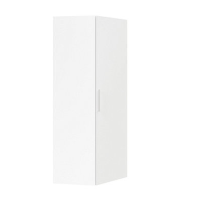 Goodhome Atomia Freestanding Matt White Particle Board Wardrobe (H)2250Mm (W)1300Mm (D)580Mm