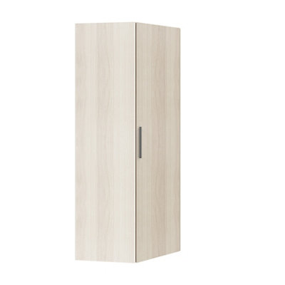 Goodhome Atomia Freestanding Matt Oak Effect Particle Board Wardrobe (H)2250Mm (W)1300Mm (D)580Mm