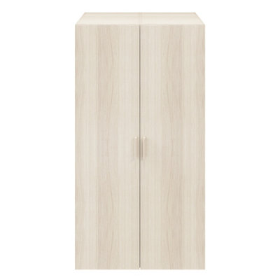 Goodhome Atomia Freestanding Matt Oak Effect Particle Board Wardrobe (H)1875Mm (W)1000Mm (D)580Mm