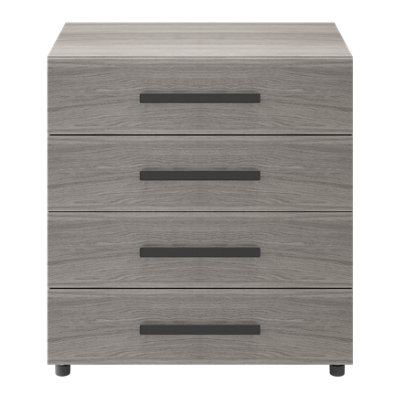 Goodhome Atomia Freestanding Matt Grey Oak Effect 4 Drawer Chest Of Drawers (H)800Mm (W)750Mm (D)450Mm