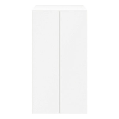 Goodhome Atomia Freestanding Matt White Particle Board Double Wardrobe (H)1875Mm (W)1000Mm (D)580Mm