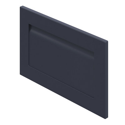 Goodhome Garcinia Matt Navy Blue Shaker 2 Drawer Front, Bridging Door & Bi-Fold Door 600Mm