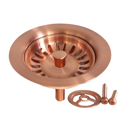 Cooke & Lewis Copper Effect Stainless Steel Replacement Basket Waste