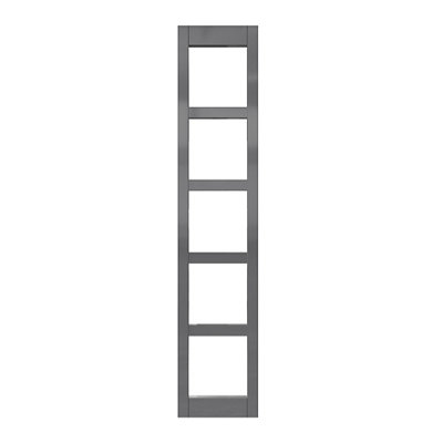 Goodhome Garcinia Gloss Anthracite Tall Wine Rack Fascia, (H)715Mm(W)147Mm