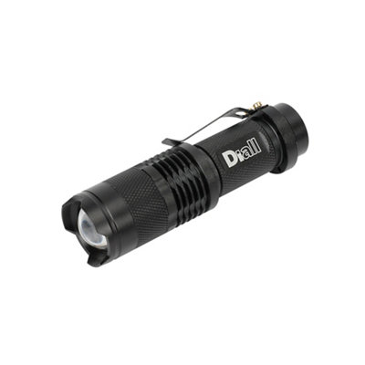 Diall Black 70Lm Led Battery-Powered Torch