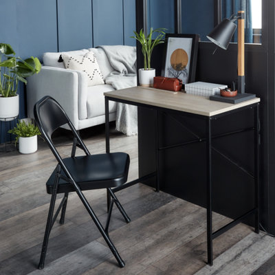 B&Q Mondovi Matt Oak Effect Desk (H)750Mm (W)800Mm (D)450Mm