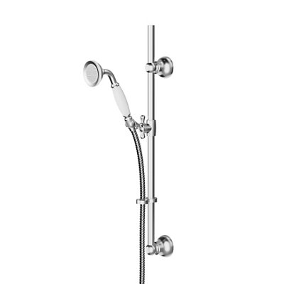 Goodhome Etel Chrome Effect Single-Spray Pattern Shower Kit