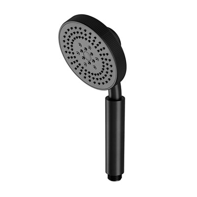 Goodhome Selenga Black Matt 5-Spray Pattern Handset Shower Head, 265Mm