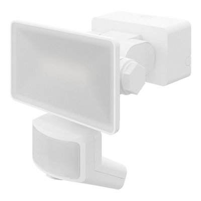 Goodhome Davern Awl1020-Iw White Mains-Powered Cool White Outdoor Led Pir Floodlight 1000Lm