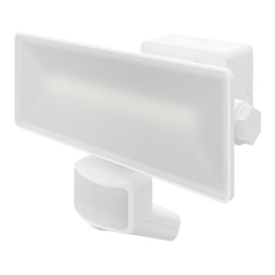 Goodhome Davern Awl1022-Iw White Mains-Powered Cool White Outdoor Led Pir Floodlight 3000Lm