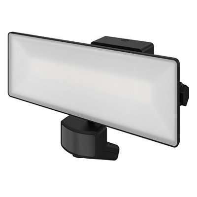 Goodhome Davern Awl1023-Ib Black Mains-Powered Cool White Outdoor Led Pir Floodlight 5000Lm