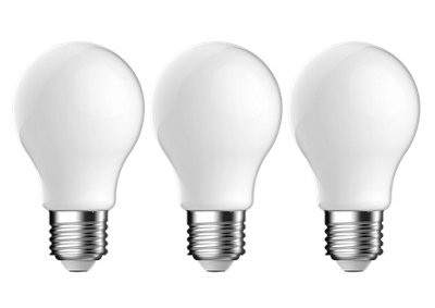 Diall 5.9W 806Lm Milky Gls Neutral White Led Filament Light Bulb, Pack Of 3