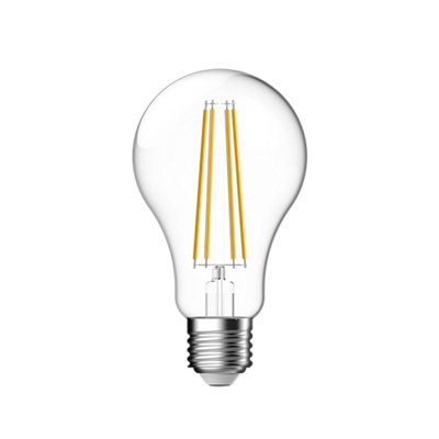 Diall E27 10.5W 1521Lm Clear Gls Neutral White Led Filament Dimmable Filament Light Bulb