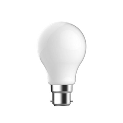 Diall B22 3.4W 470Lm Milky A60 Warm White Led Filament Light Bulb