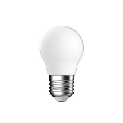 Diall E27 3.4W 470Lm Milky Mini Globe Warm White Led Filament Light Bulb