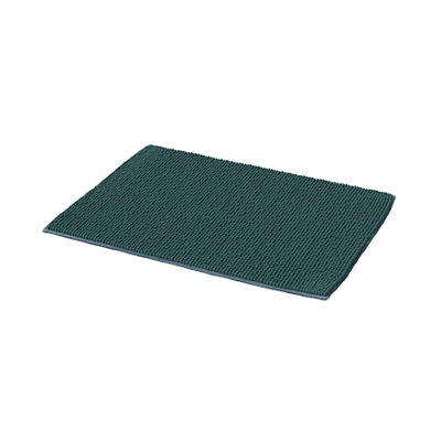 Goodhome Kina Pine Green Rectangular Bath Mat (L)70Cm (W)50Cm