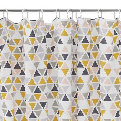 Goodhome Koros Multicolour Triangle Shower Curtain (W)180Cm