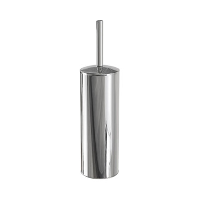 Goodhome Koros Polished Chrome Effect Stainless Steel Toilet Brush & Holder