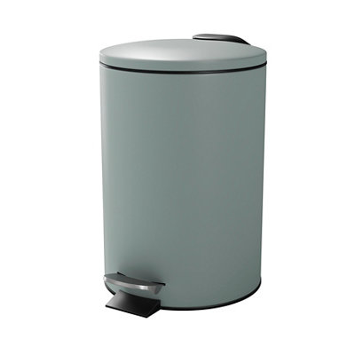 Goodhome Koros Sage Grey Metal Bin -3L