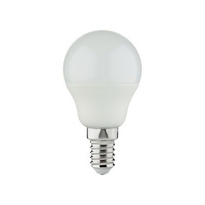 Diall E14 4.2W 470Lm 150° Frosted Mini Globe Warm White Led Light Bulb, Pack Of 6
