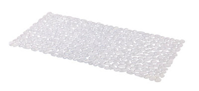Goodhome Koros Transparent Pebbles Rectangular Bath & Shower Mat (L)70Cm (W)33Cm