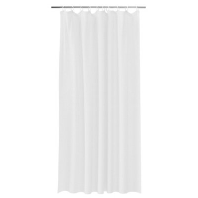 Goodhome Koros White Plain Shower Curtain (W)180Cm