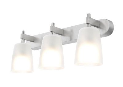 Goodhome Bar Satin Nickel Effect 3 Light Spotlight