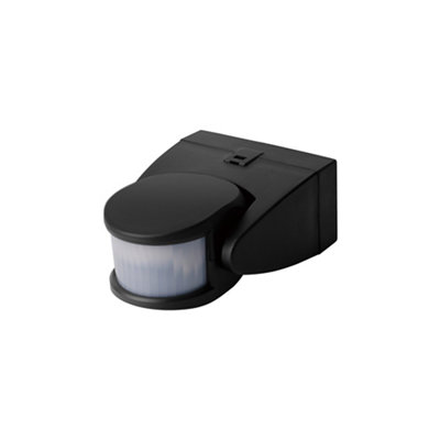 Goodhome Brant Black Mains-Powered Floodlights Pir Motion Sensor