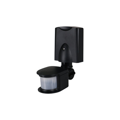 Goodhome Merritt Black Mains-Powered Floodlights Pir Motion Sensor