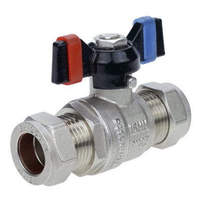 Flomasta Compression T-Handle Valve (Dia)15Mm