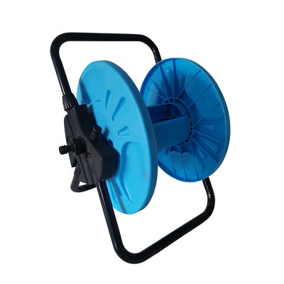 B&Q Watering Blue Freestanding Empty Hose Reel Without Wheels