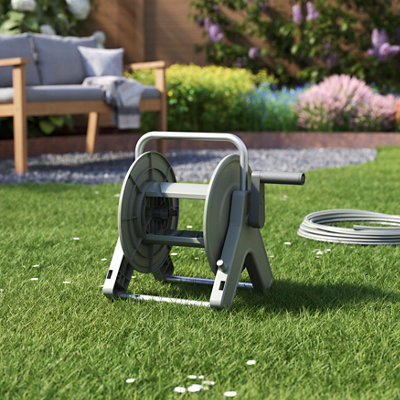 Verve Green Wall-Mounted Empty Hose Reel Without Wheels