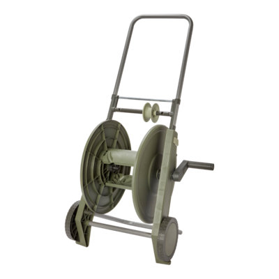 Verve Green Freestanding Empty Hose Cart With Wheels