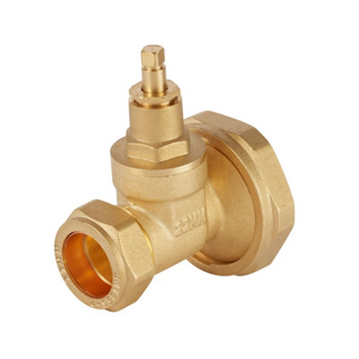 Flomasta Brass Compression Pump Valve (Dia)22Mm