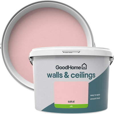 Goodhome Walls & Ceilings Sakai Silk Emulsion Paint, 2.5L