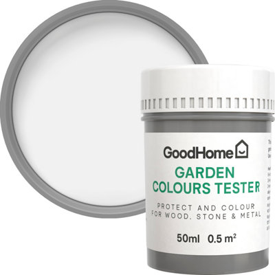 Goodhome Colour It White Matt Multi-Surface Paint, 50Ml Tester Pot