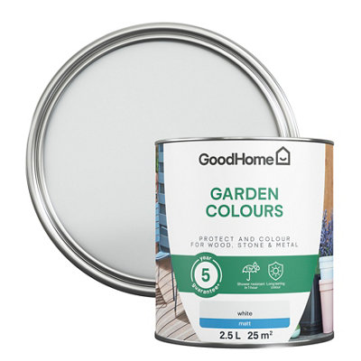 Goodhome Colour It White Matt Multi-Surface Paint, 2.5L