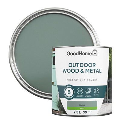 Goodhome Outdoor Kinsale Satinwood Multi-Surface Paint, 2.5L