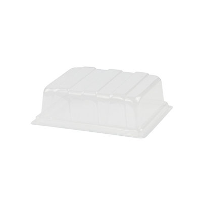 Verve Transparent Rectangular Plastic Gardening Tray Lid, (H)7Cm (W)19Cm