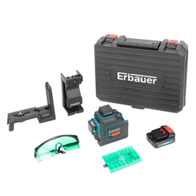 Erbauer 25M Green Cross Line Self-Levelling Laser Level