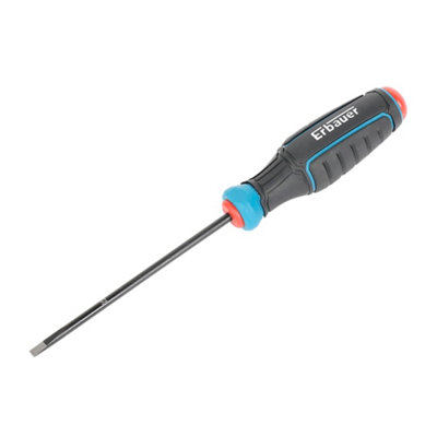 Erbauer Standard Slotted Screwdriver Sl-4.0Mm X 100Mm