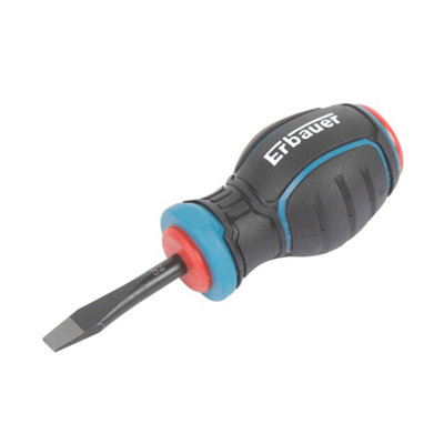 Erbauer Stubby Slotted Screwdriver Sl-5.5Mm X 38Mm