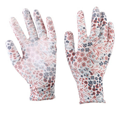 Verve Polyester & Polyurethane Multi-Colour Gardening Gloves Medium, Pair