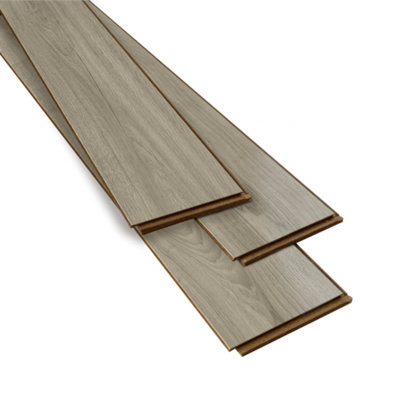 Goodhome Cleobury Grey Structured Oak Effect Laminate Flooring Sample