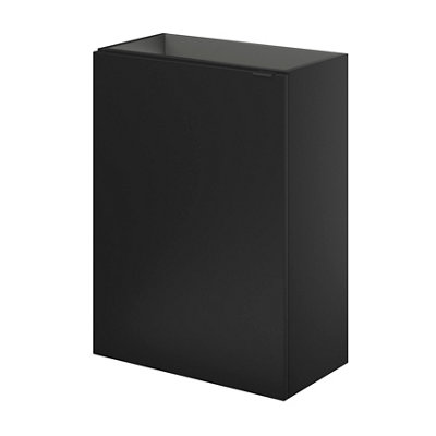 Goodhome Imandra Compact Matt Black Single Wall-Mounted Bathroom Cloakroom Unit (H) 550Mm (W) 440Mm