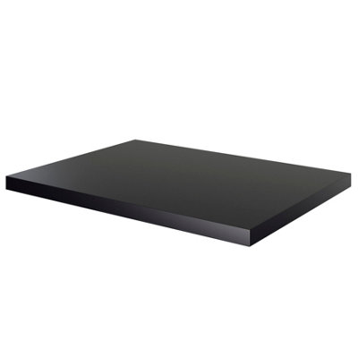 Goodhome Cadelia Matt Black Square Edge Chipboard & Laminate Worktop (T) 2Cm X (L) 60.5Cm X (W) 45.5Cm