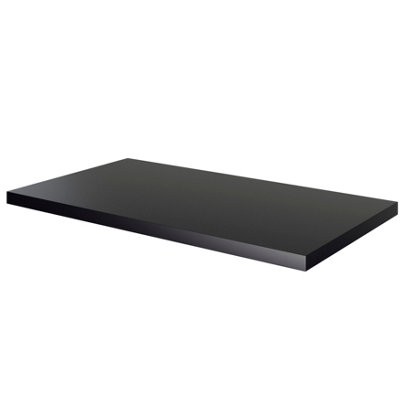 Goodhome Cadelia Matt Black Square Edge Chipboard & Laminate Worktop (T) 2Cm X (L) 80.5Cm X (W) 45.5Cm