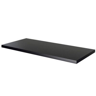 Goodhome Cadelia Matt Black Square Edge Chipboard & Laminate Worktop (T) 2Cm X (L) 100.5Cm X (W) 45.5Cm