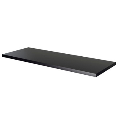 Goodhome Cadelia Matt Black Square Edge Chipboard & Laminate Worktop (T) 2Cm X (L) 120.5Cm X (W) 45.5Cm