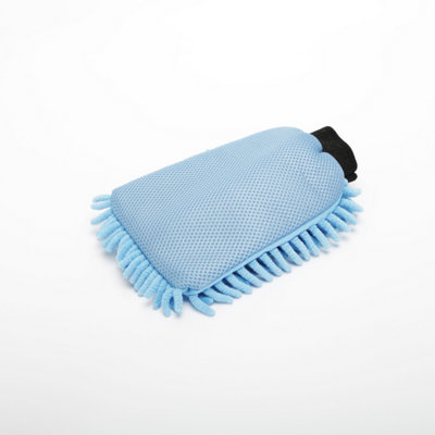 B&Q Blue Microfibre Noodle Wash Mitt